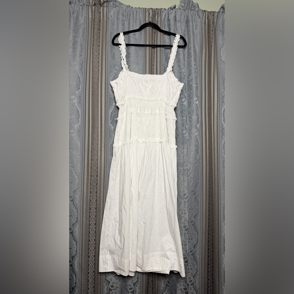 ruffle white mini dress Self-portrait Contrast Trim Ruffled Pointelle Knit Elegant Mermaid V Neck Boho Wedding Dresses - 65e81a25ea42fc43daa8b985 this flirty mini features Size:5-6 Y